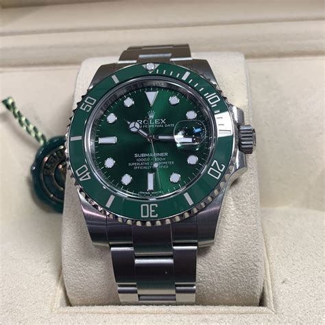 rolex green submariner ceramic price|rolex hulk price chart.